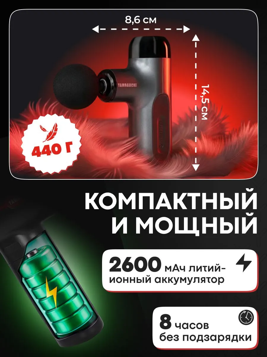 Компактный YAMAGUCHI Massage Gun Mini 2