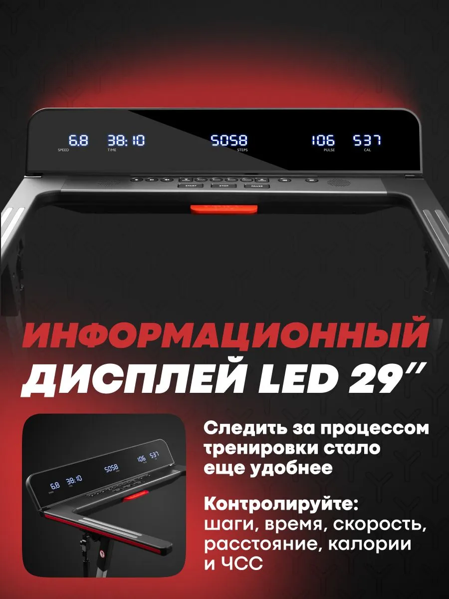 Информационный LED-дисплей беговой дорожки YAMAGUCHI MAX
