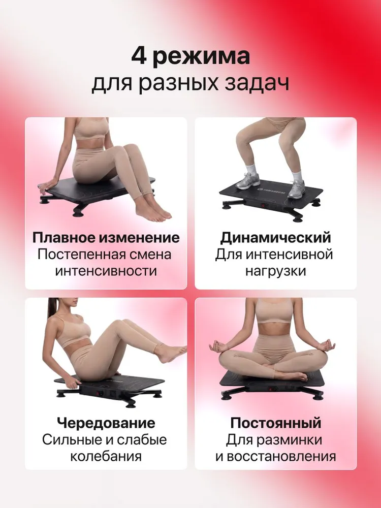 Четыре режима YAMAGUCHI Vibroplate NEO